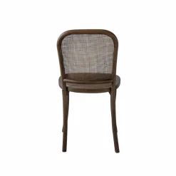 Chaise en bois d'orme et cannage Luzian (lot de 2)