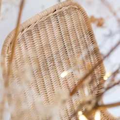 Chaise en métal et rotin Minal (lot de 2)