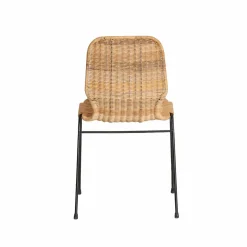 Chaise en métal et rotin Minal (lot de 2)