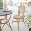 Chaise en rotin bistrot Nohan (lot de 2)