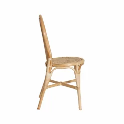 Chaise en rotin bistrot Nohan (lot de 2)