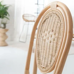 Chaise en rotin bistrot Nohan (lot de 2)