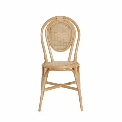 Chaise en rotin bistrot Nohan (lot de 2)