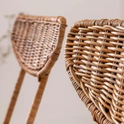 Chaise en rotin et en métal Leila (lot de 2)