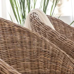 Chaise en rotin et métal Amael (lot de 2)