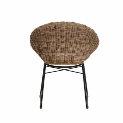 Chaise en rotin et métal Amael (lot de 2)