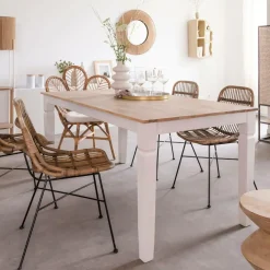 Chaise en rotin et métal Rattan (lot de 2)