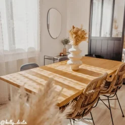 Chaise en rotin et métal Rattan (lot de 2)