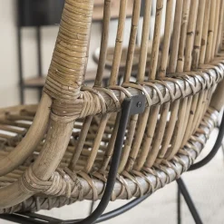 Chaise en rotin et métal Rattan (lot de 2)