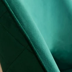 Chaise en velours vert Rumba (lot de 2)