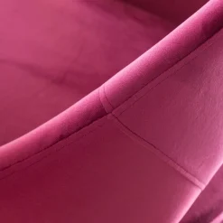 Chaise style fauteuil en velours rose framboise Elouan (lot de 2)