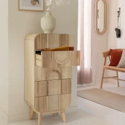 Chiffonnier en bois de paulownia Nilo