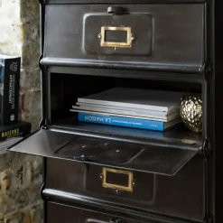 Chiffonnier en métal 5 tiroirs Eugénie