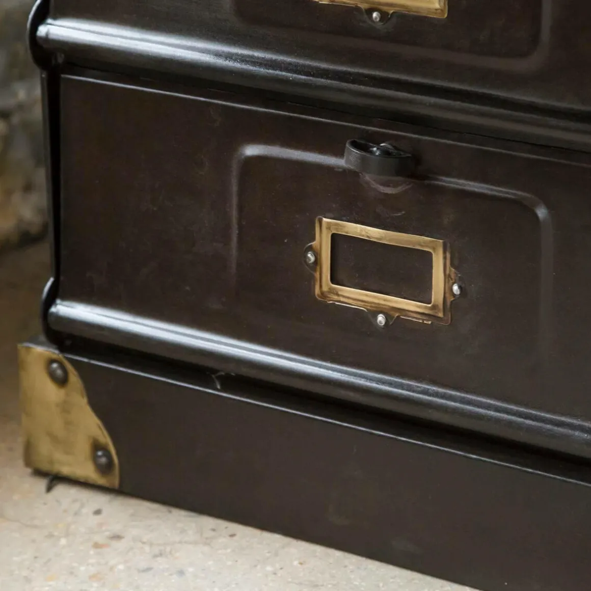 Chiffonnier en métal 5 tiroirs Eugénie