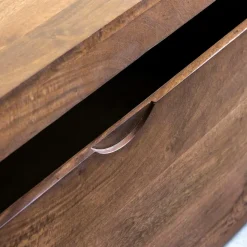 Coffre banc en bois de manguier foncé Babeth