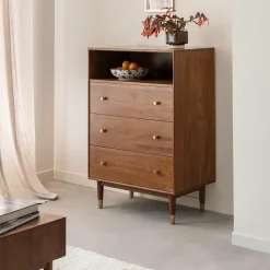 Commode en bois d'acacia Emiel