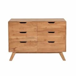 Commode en bois d'acacia massif Iwa
