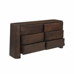 Commode en bois de manguier foncé Liriel