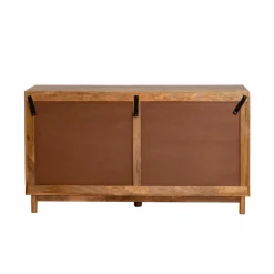 Commode en bois de manguier et cannage Rim