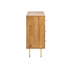 Commode en bois de manguier sculpté Léopold