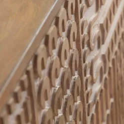 Commode en bois de manguier sculpté Léopold