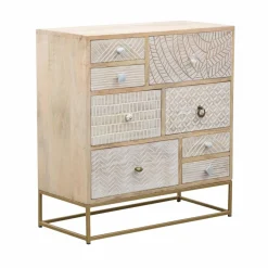 Commode en bois de manguier et métal Vic