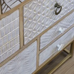 Commode en bois de manguier et métal Vic