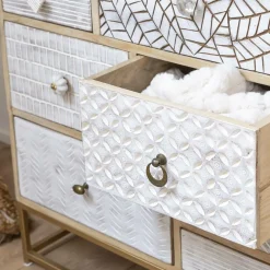 Commode en bois de manguier et métal Vic