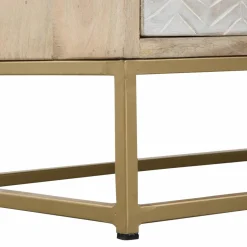 Commode en bois de manguier et métal Vic