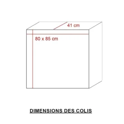 Commode en bois de manguier et métal Vic