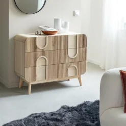 Commode en bois de paulownia Nilo