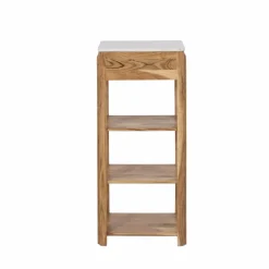 Console avec tiroir en bois d'acacia et marbre Emyr