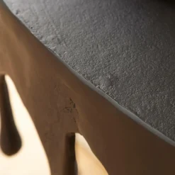 Console en aluminium noir Calypso