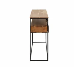 Console en bois d'acacia et métal Etienne