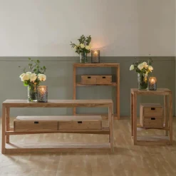 Console en bois d’acacia massif Oslo