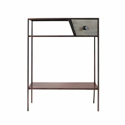 Console en métal effet cuivre Lima