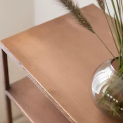 Console en métal effet cuivre Lima