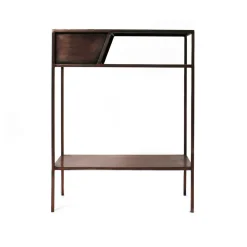 Console en métal effet cuivre Lima