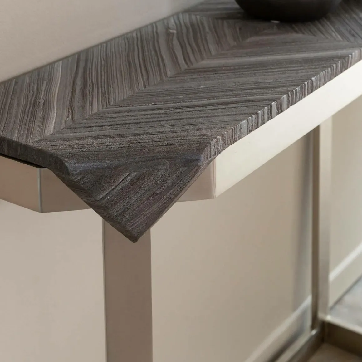 Console en métal et marbre Noé