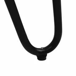 Console pieds compas en marbre blanc et métal Marceau