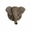 Décoration murale éléphant en rotin Rattan