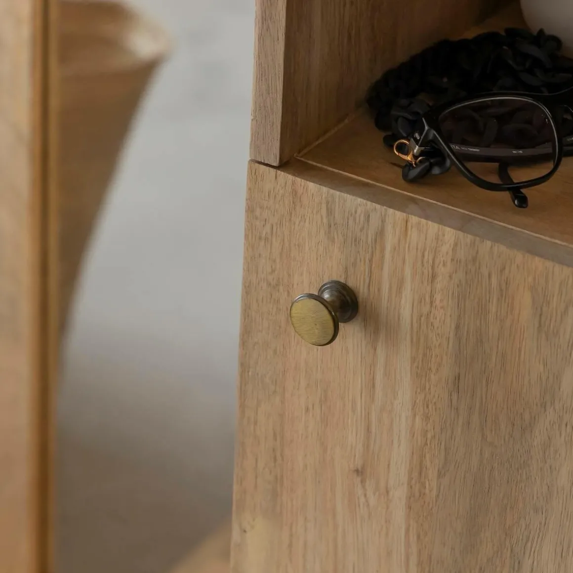 Dressing avec miroir en bois de manguier Juliet