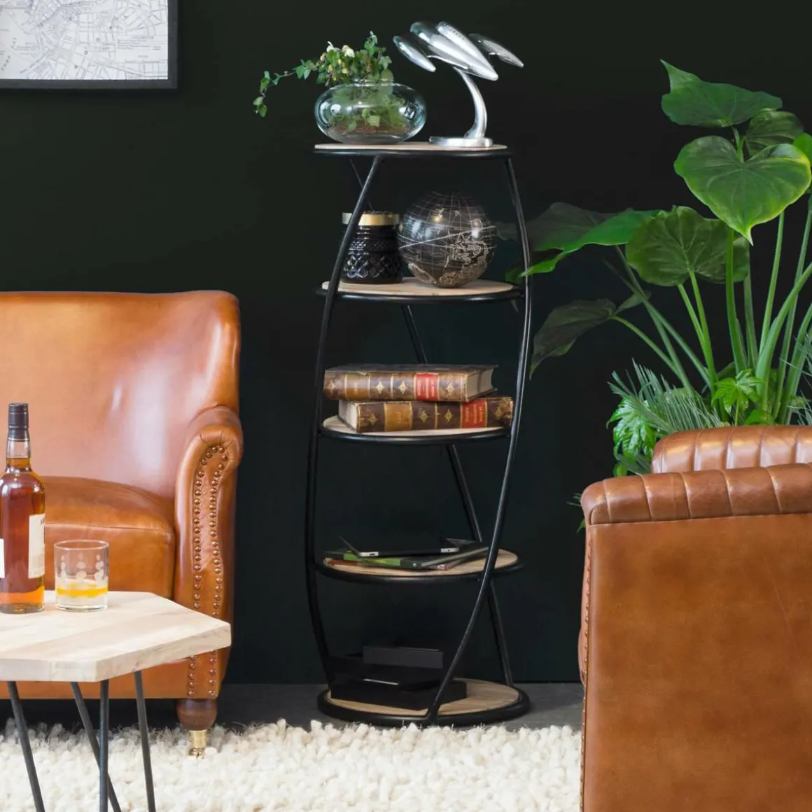 Etagère en bois de manguier Mykonos