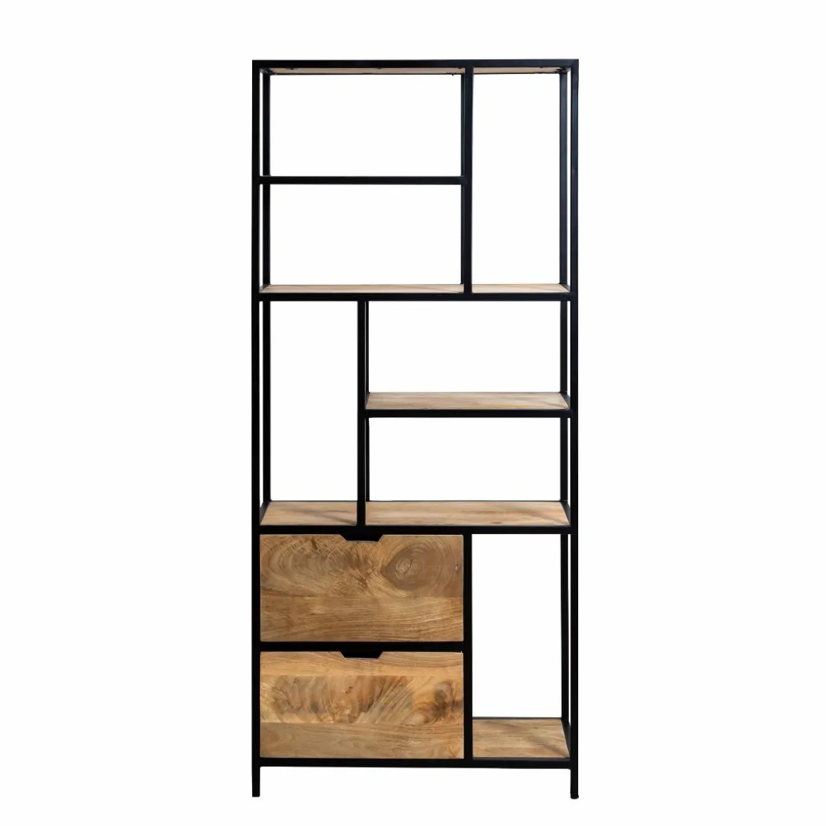 Etagère en bois de manguier et métal Maxence