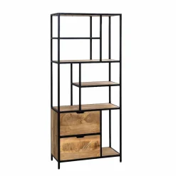 Etagère en bois de manguier et métal Maxence