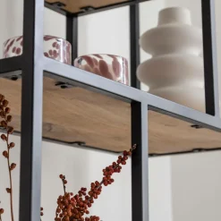 Etagère en bois de manguier et métal Maxence