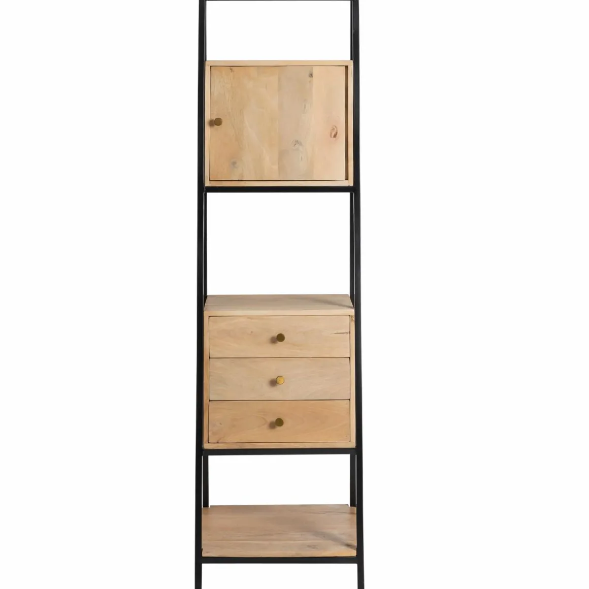 Etagère en bois de manguier et métal Mathieu