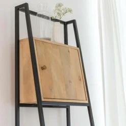 Etagère en bois de manguier et métal Mathieu