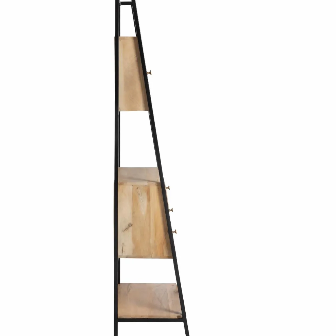 Etagère en bois de manguier et métal Mathieu