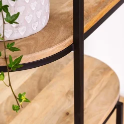 Etagère en bois de manguier et métal Owen